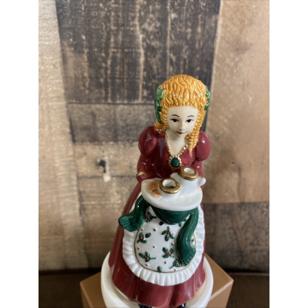 Claire Burke‎ Ceramic Incense Burner Christmas Pioneer Woman Prairie 6" Vtg 1999 - Picture 2 of 15